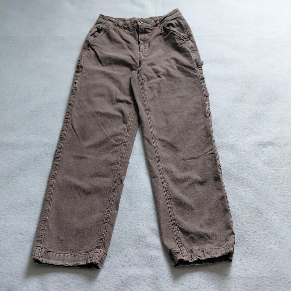 VTG American Eagle Highest Rise 90s Cargo Pants Womens Brown 2 Short Boyfriend